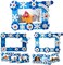 4E's Novelty Foam Snowflake Pictures Frame Craft Kit, 4 Pack Christmas Foam Picture Frames for Kids, Winter Picture Frames Craft with Self-Adhesive Stickers & Decorative Snow Pictures Frame Crafts